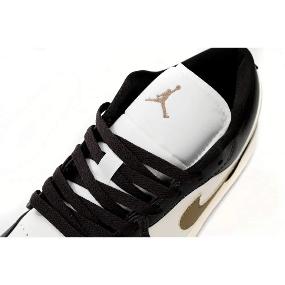 XH Air Jordan 1 Low Black And White Brown