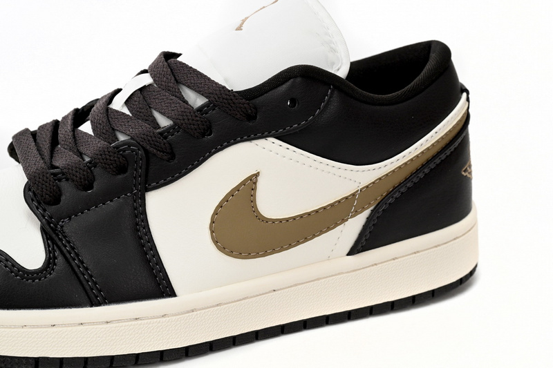 XH Air Jordan 1 Low Black And White Brown