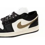 XH Air Jordan 1 Low Black And White Brown