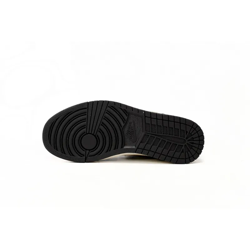 XH Air Jordan 1 Low Black And White Brown