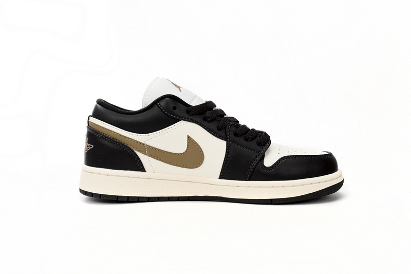 XH Air Jordan 1 Low Black And White Brown
