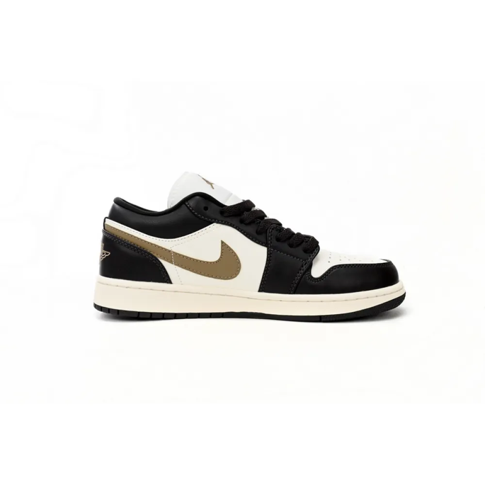 XH Air Jordan 1 Low Black And White Brown