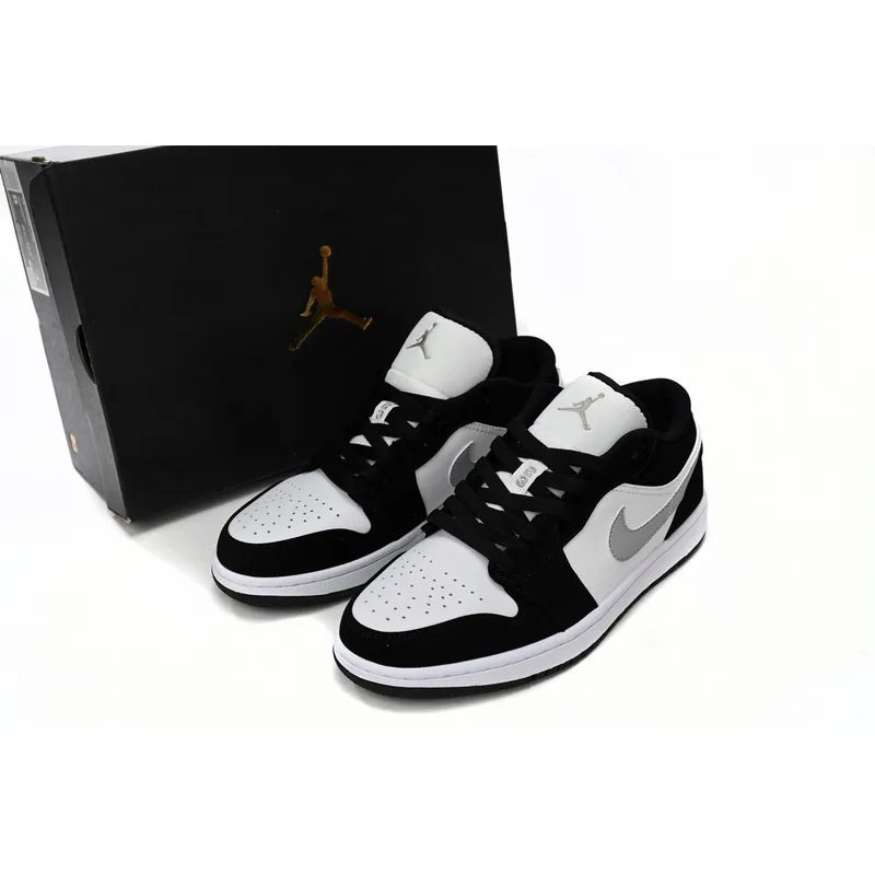 XH Air Jordan 1 Low Black and White Gray