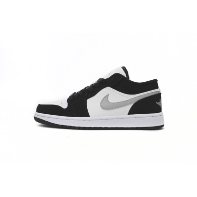 XH Air Jordan 1 Low Black and White Gray 01