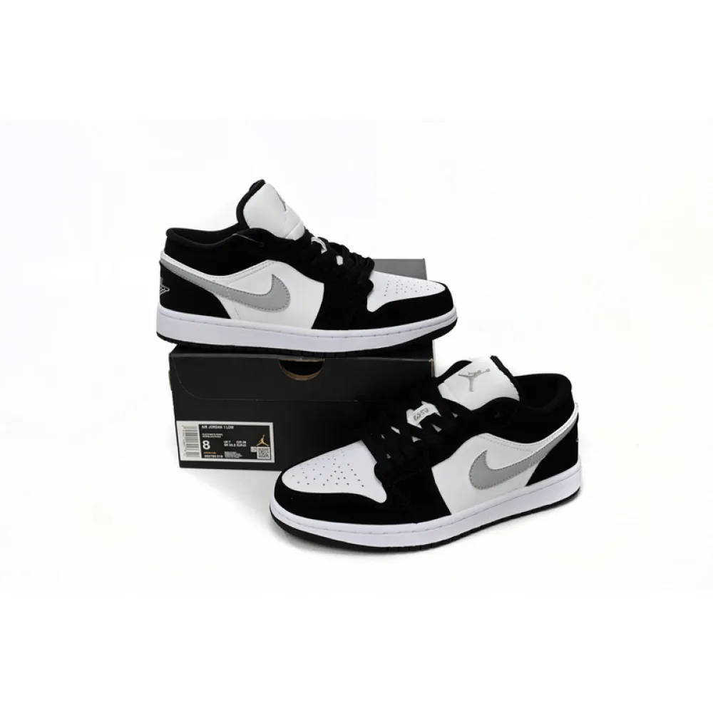 XH Air Jordan 1 Low Black and White Gray