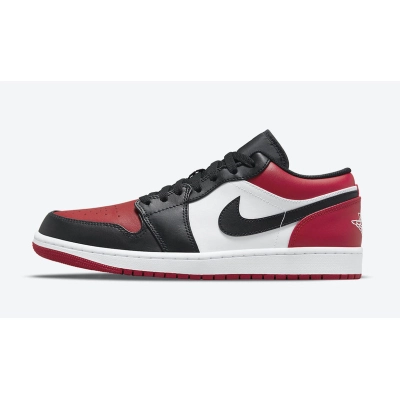 XH Air Jordan 1 Low Bred Toe 01
