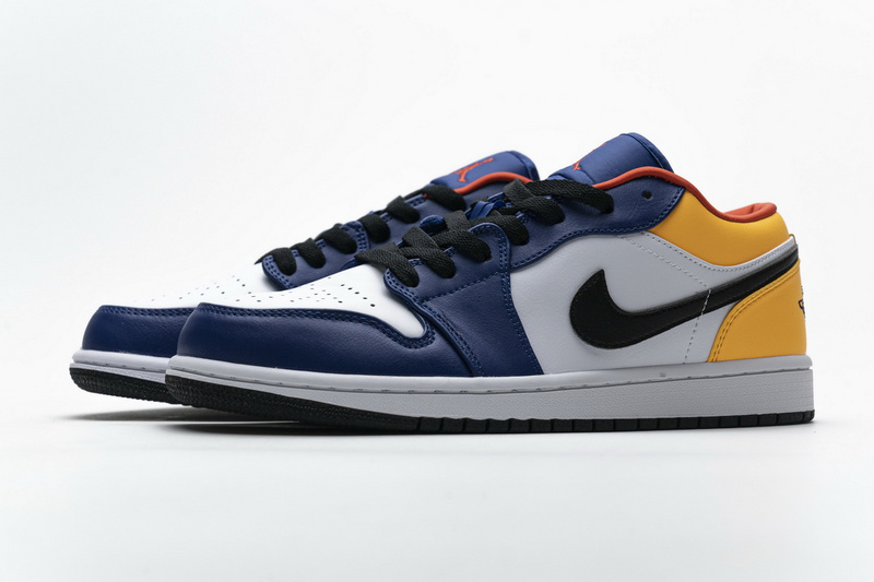XH Air Jordan 1 Low Blue Yellow Orange