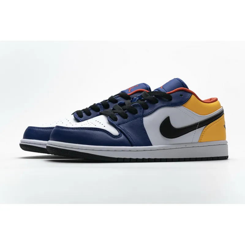 XH Air Jordan 1 Low Blue Yellow Orange