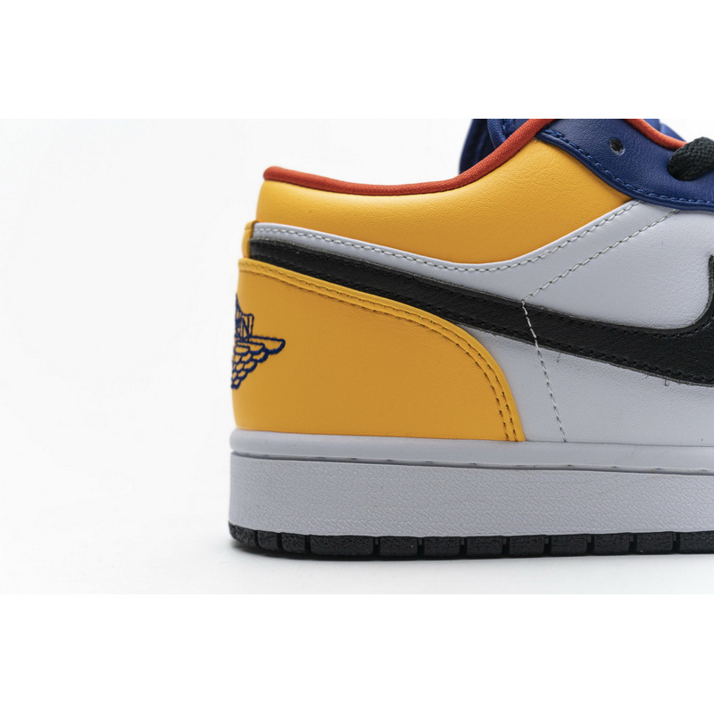 XH Air Jordan 1 Low Blue Yellow Orange