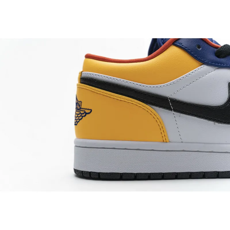 XH Air Jordan 1 Low Blue Yellow Orange