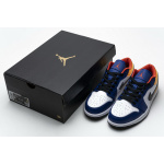 XH Air Jordan 1 Low Blue Yellow Orange