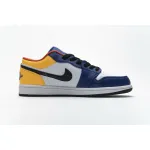 XH Air Jordan 1 Low Blue Yellow Orange