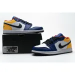 XH Air Jordan 1 Low Blue Yellow Orange