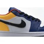 XH Air Jordan 1 Low Blue Yellow Orange