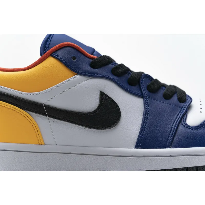 XH Air Jordan 1 Low Blue Yellow Orange