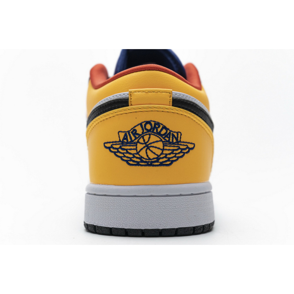XH Air Jordan 1 Low Blue Yellow Orange