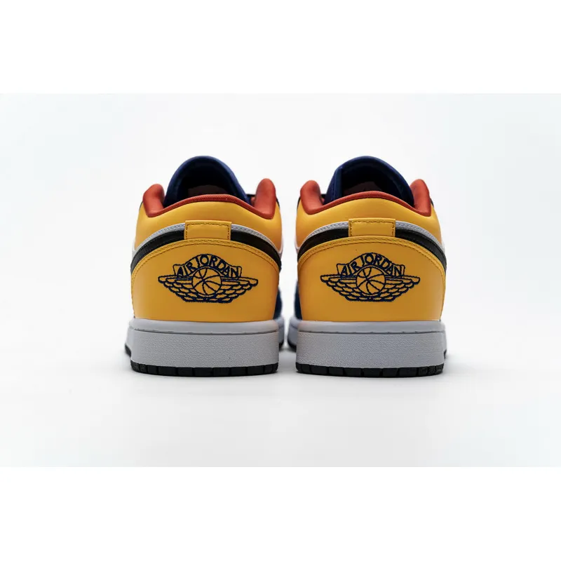 XH Air Jordan 1 Low Blue Yellow Orange