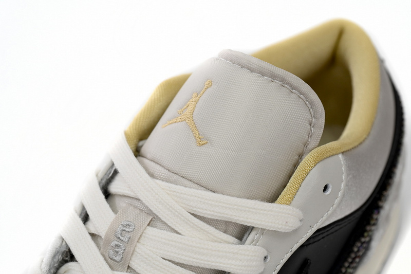 XH Air Jordan 1 Low Black Grey Silk