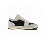 XH Air Jordan 1 Low Black Grey Silk