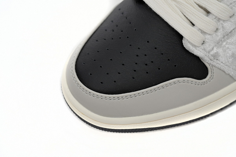 XH Air Jordan 1 Low Black Grey Silk