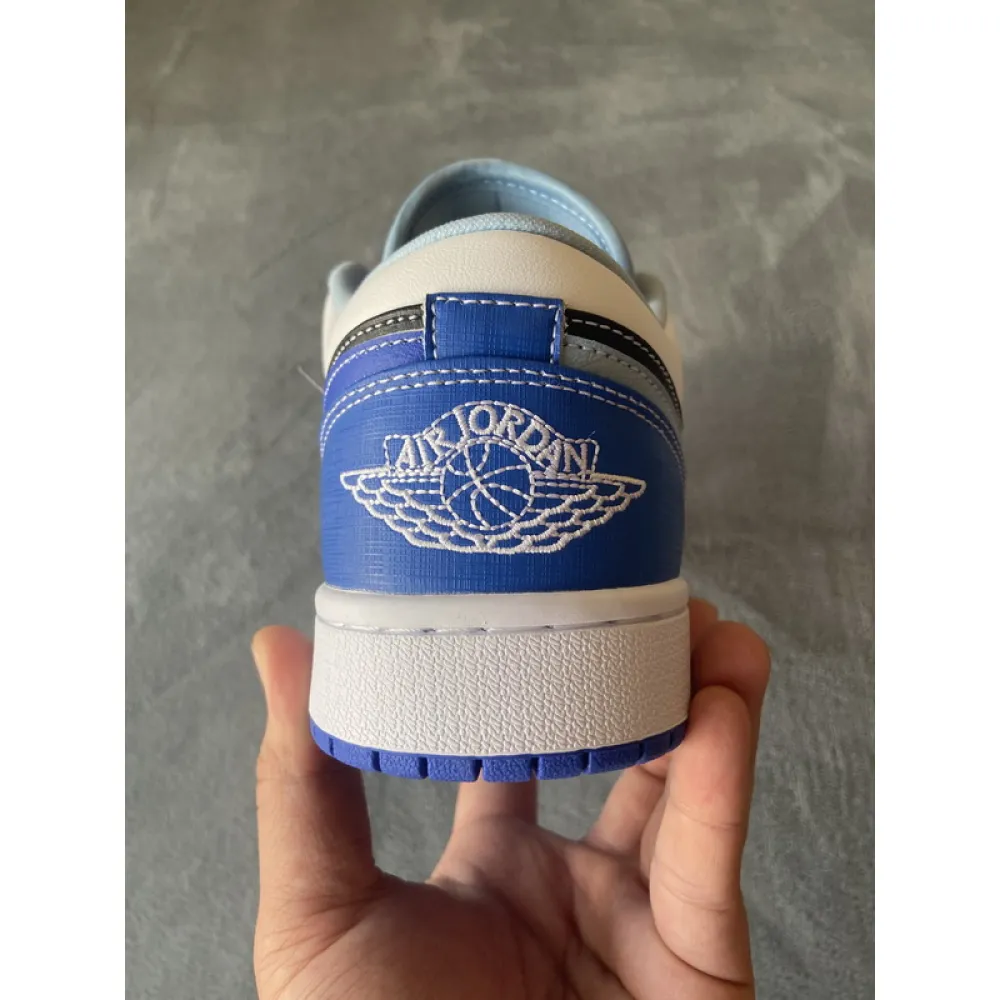 XH Air Jordan 1 Low White Blue Black