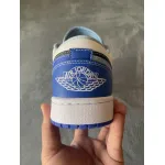XH Air Jordan 1 Low White Blue Black
