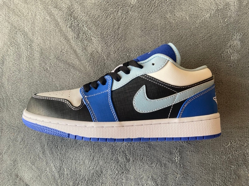 XH Air Jordan 1 Low White Blue Black