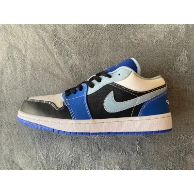 XH Air Jordan 1 Low White Blue Black 01