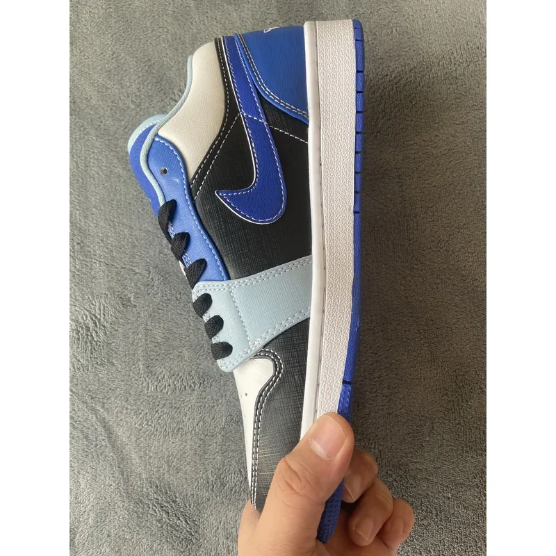 XH Air Jordan 1 Low White Blue Black