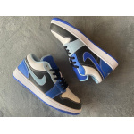 XH Air Jordan 1 Low White Blue Black
