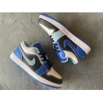 XH Air Jordan 1 Low White Blue Black