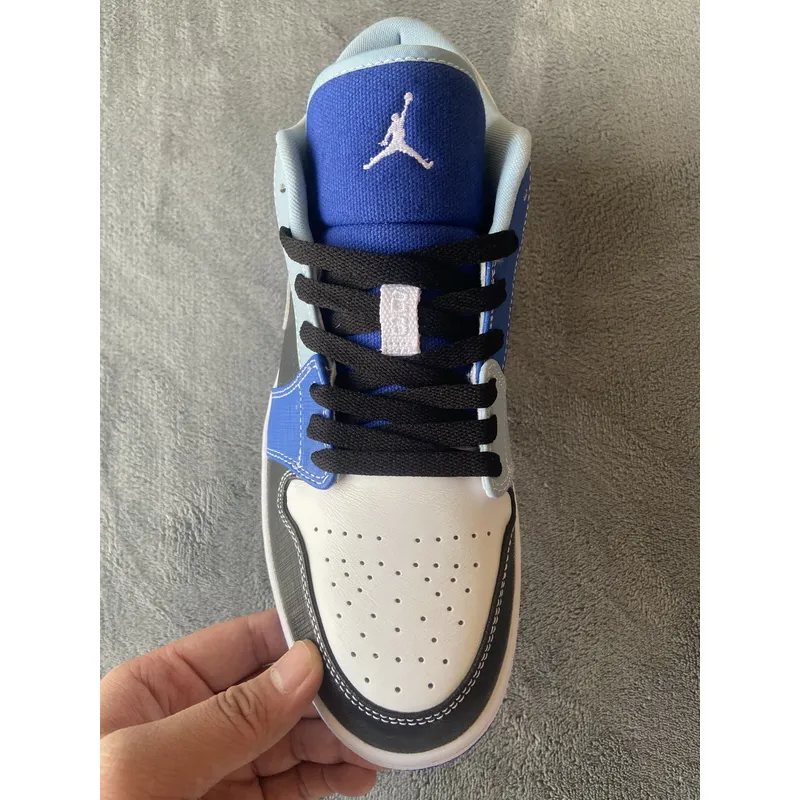 XH Air Jordan 1 Low White Blue Black