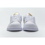 XH Air Jordan 1 Low White Metallic Gold