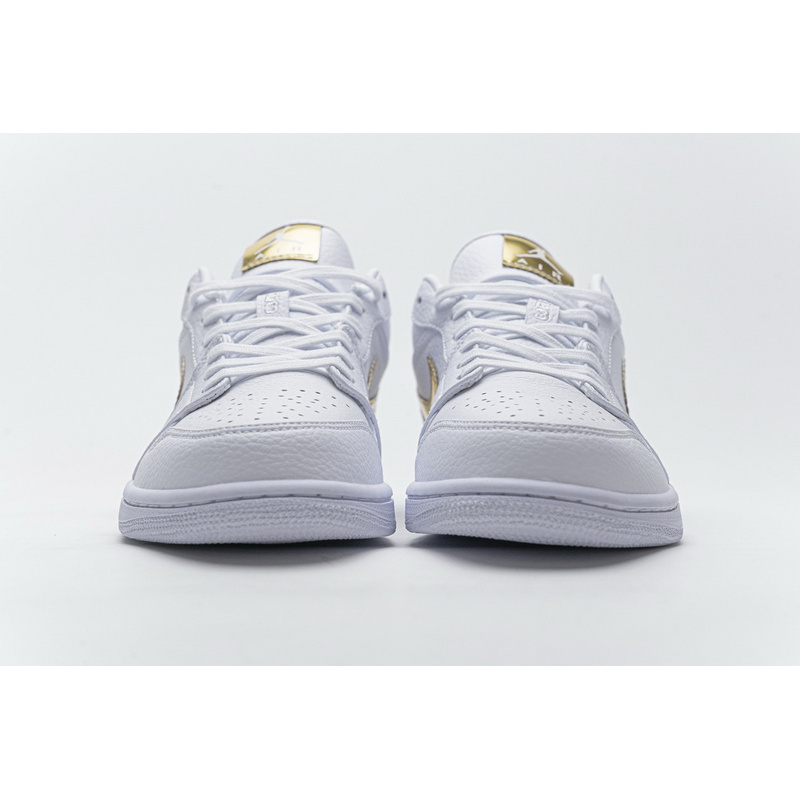 XH Air Jordan 1 Low White Metallic Gold