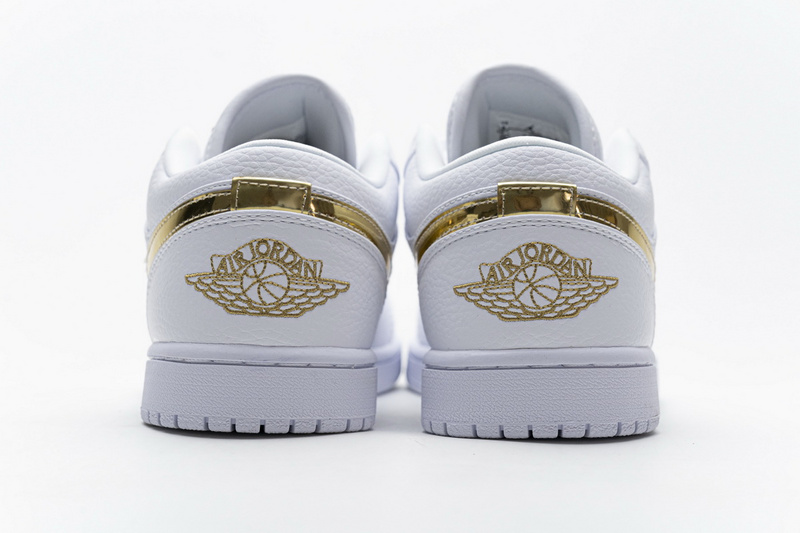 XH Air Jordan 1 Low White Metallic Gold