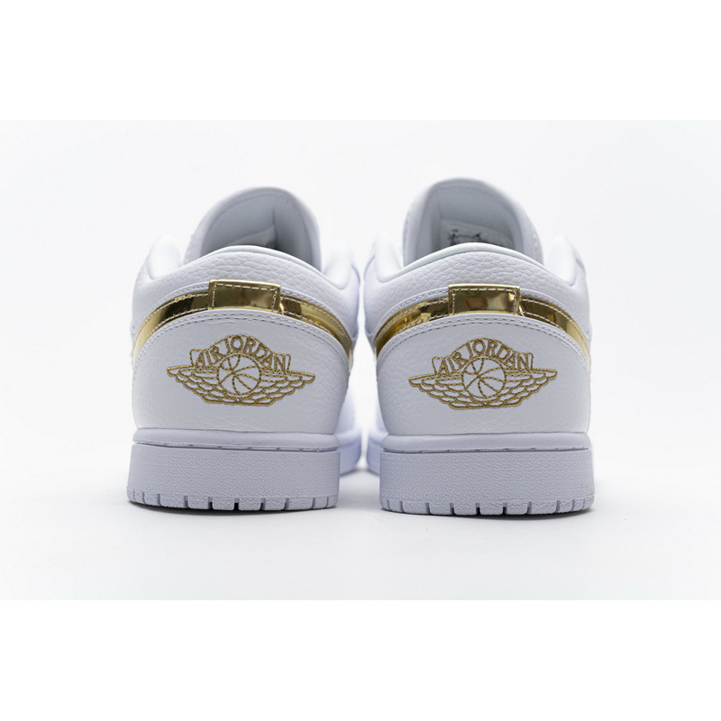 XH Air Jordan 1 Low White Metallic Gold
