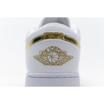 XH Air Jordan 1 Low White Metallic Gold