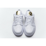 XH Air Jordan 1 Low White Metallic Gold
