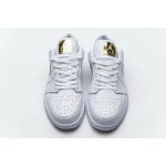 XH Air Jordan 1 Low White Metallic Gold