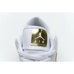 XH Air Jordan 1 Low White Metallic Gold