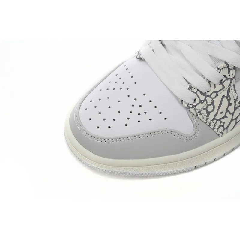 XH Air Jordan 1 Low PRM Elephant Print