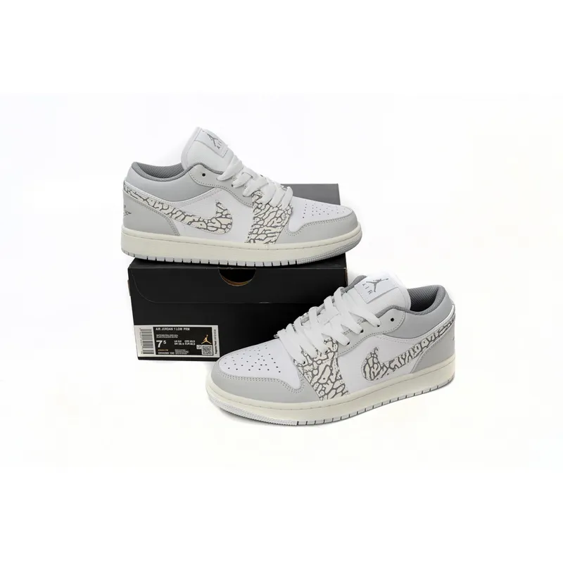 XH Air Jordan 1 Low PRM Elephant Print