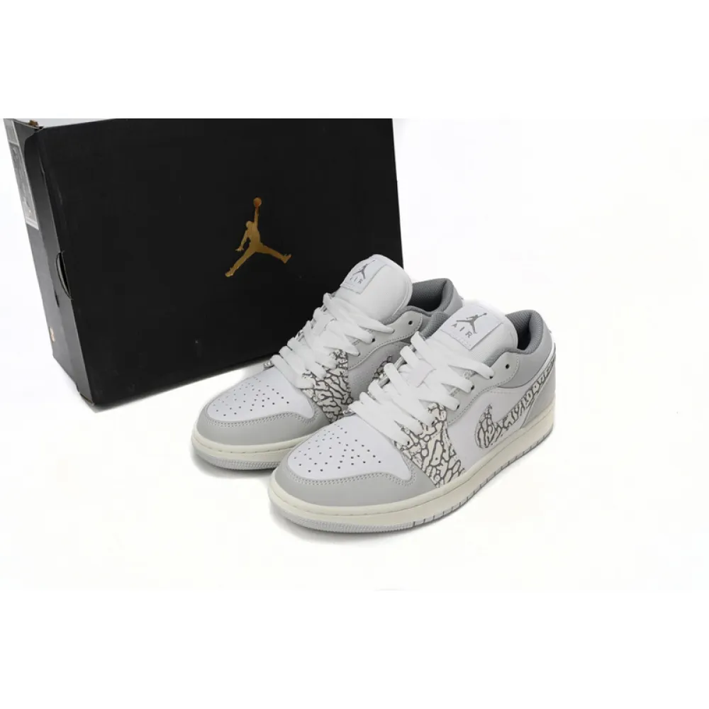 XH Air Jordan 1 Low PRM Elephant Print