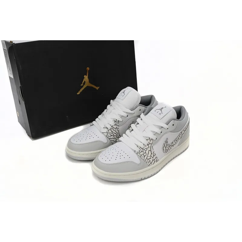 XH Air Jordan 1 Low PRM Elephant Print