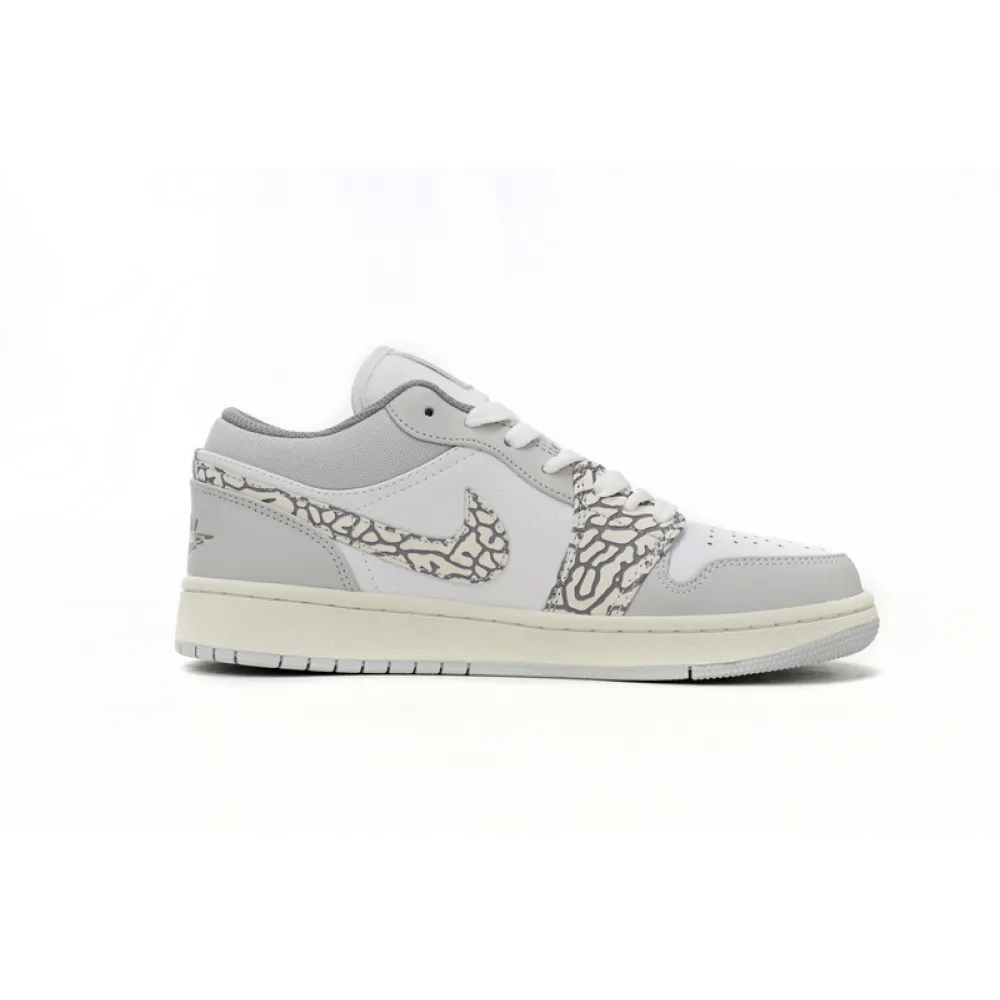 XH Air Jordan 1 Low PRM Elephant Print