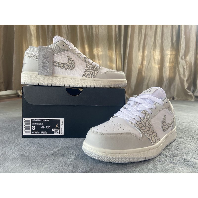 XH Air Jordan 1 Low PRM Elephant Print