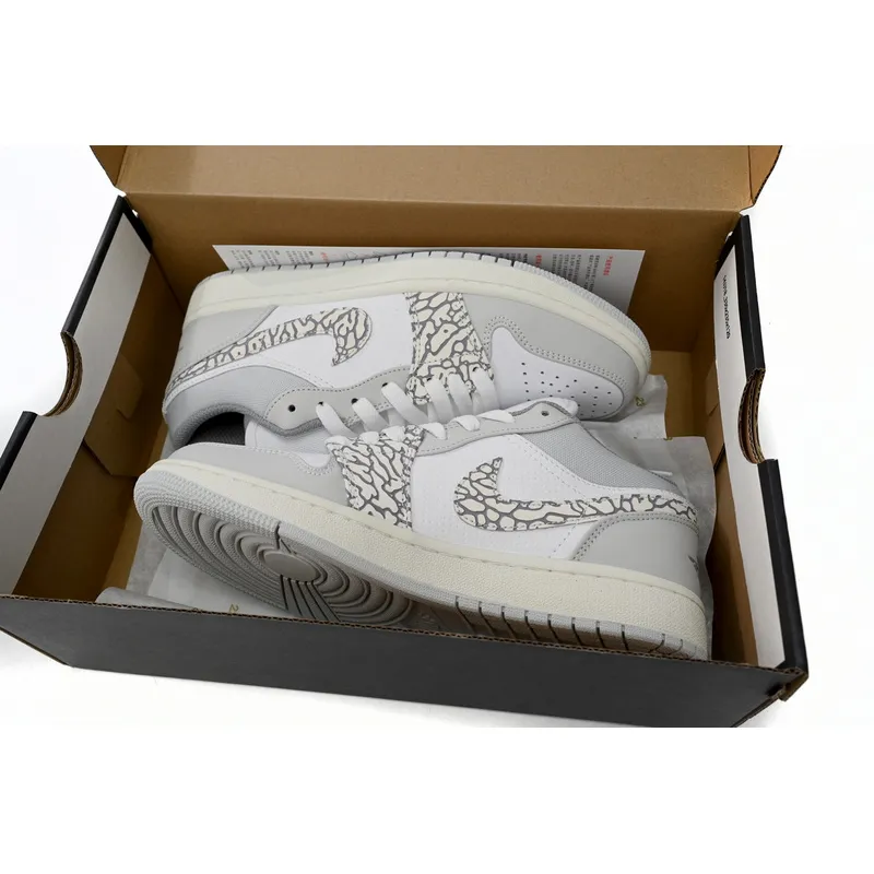 XH Air Jordan 1 Low PRM Elephant Print