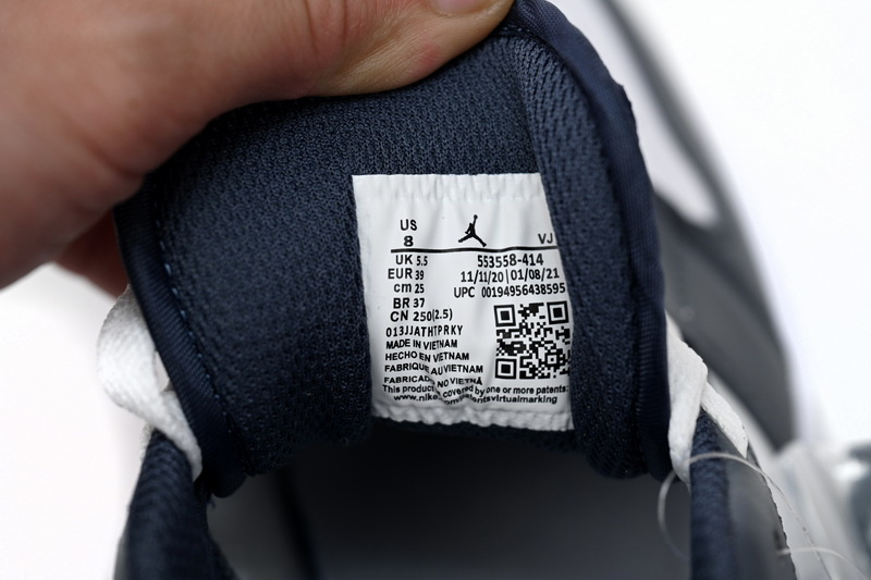 XH Air Jordan 1 Low White Gray Orchid