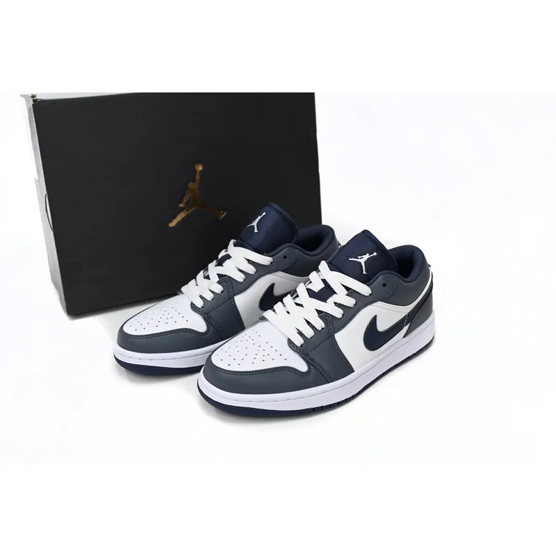 XH Air Jordan 1 Low White Gray Orchid