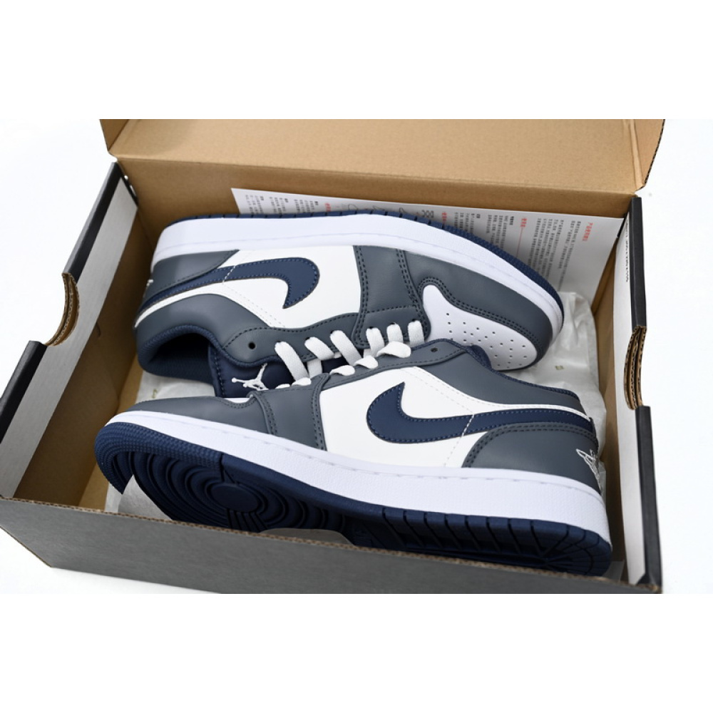 XH Air Jordan 1 Low White Gray Orchid